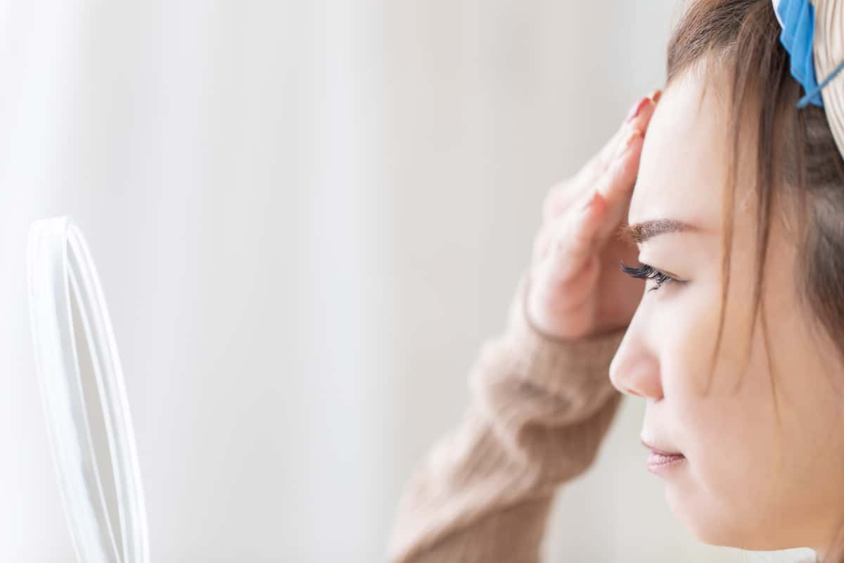 女性でもおでこがはげていないか気になる方は意外と多い