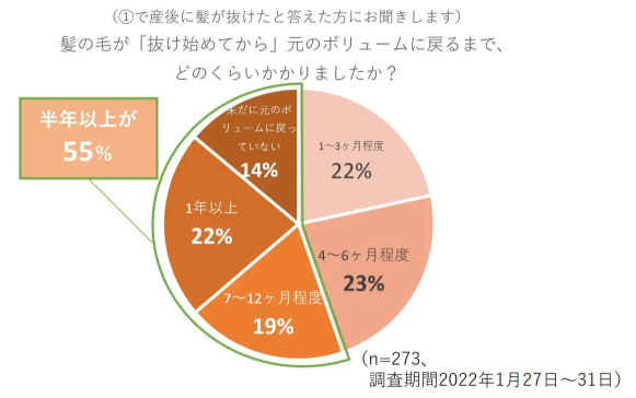 産後の薄毛はいつ治る？