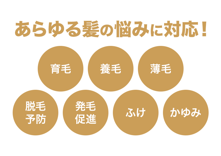 10年間の情熱と研鑽の産物！あらゆる髪の悩みに対応！