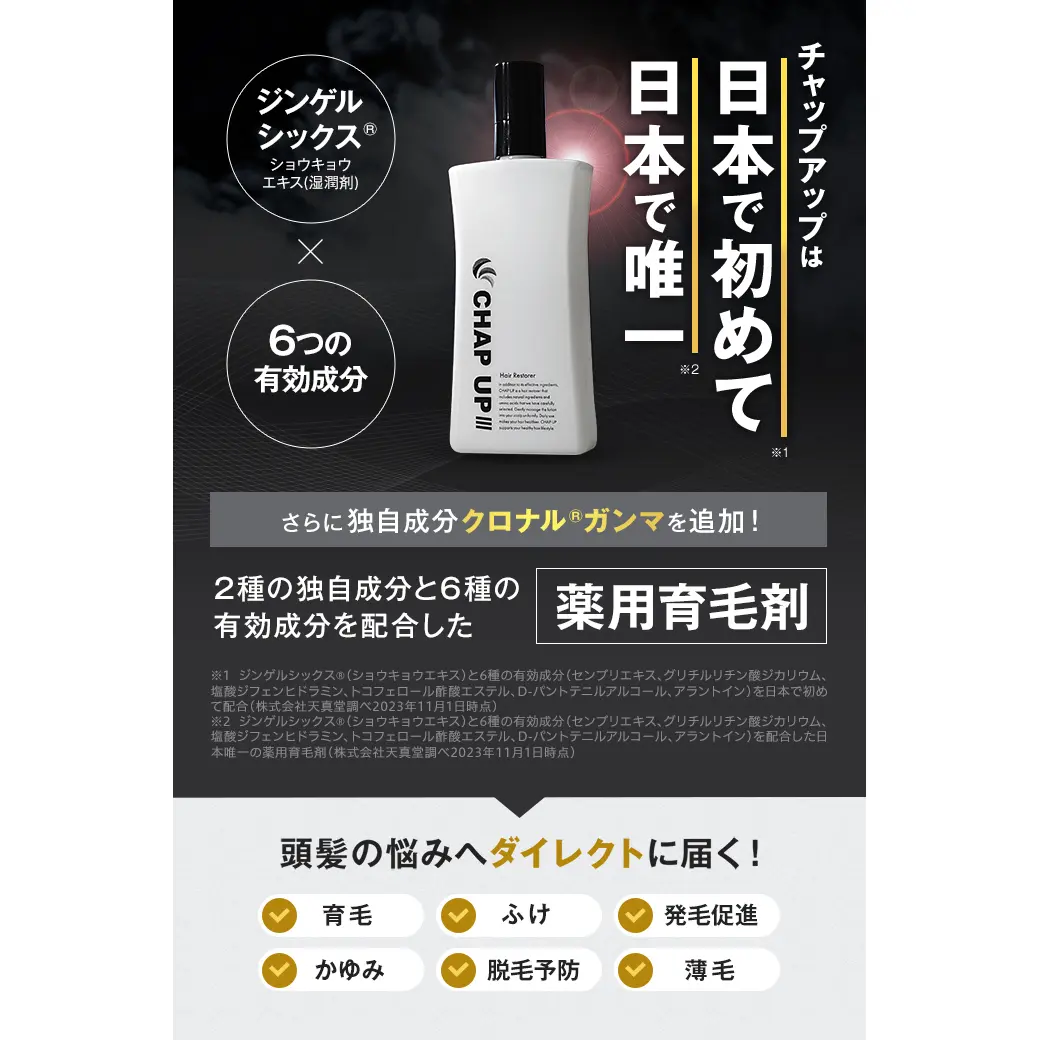 チャップアップは日本で初めて日本で唯一