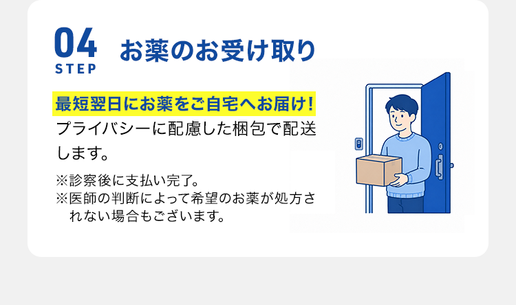 STEP04 お薬のお受け取り