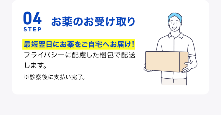 STEP04 お薬のお受け取り