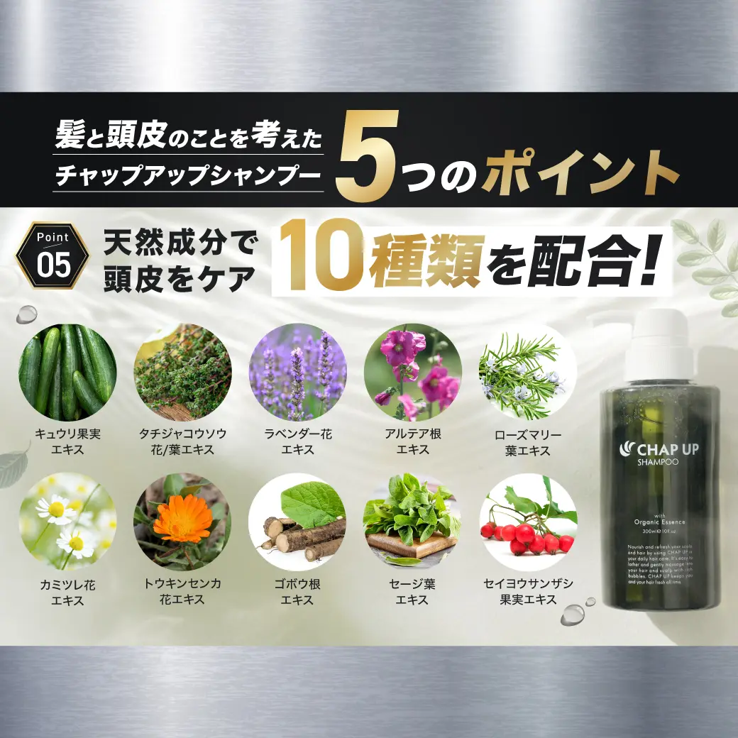 チャップアップシャンプー5つのポイント