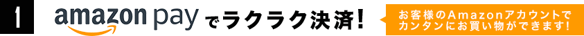 Amazon Payでラクラク決済! お客様のAmazonアカウントでカンタンにお買い物ができます!